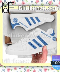 General Electric Logo Brand Adidas Low Top Shoes