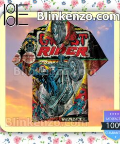Ghost Rider Men Short Sleeve Shirts