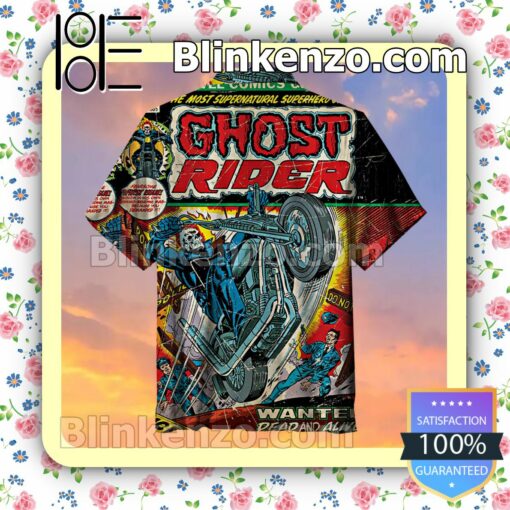 Ghost Rider Men Short Sleeve Shirts a