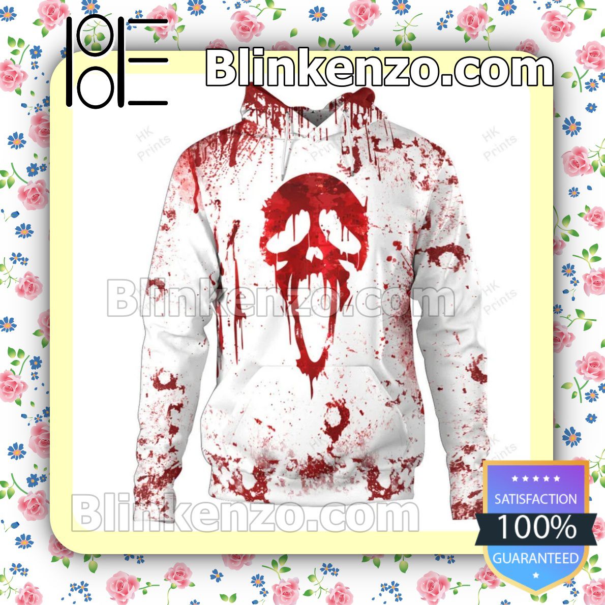 Etsy Ghostface Just The Tip I Promise Blood Stains Halloween Hoodie, Sweatpants