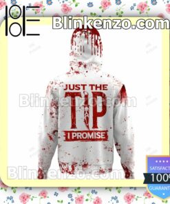 Ghostface Just The Tip I Promise Blood Stains Halloween Hoodie, Sweatpants b
