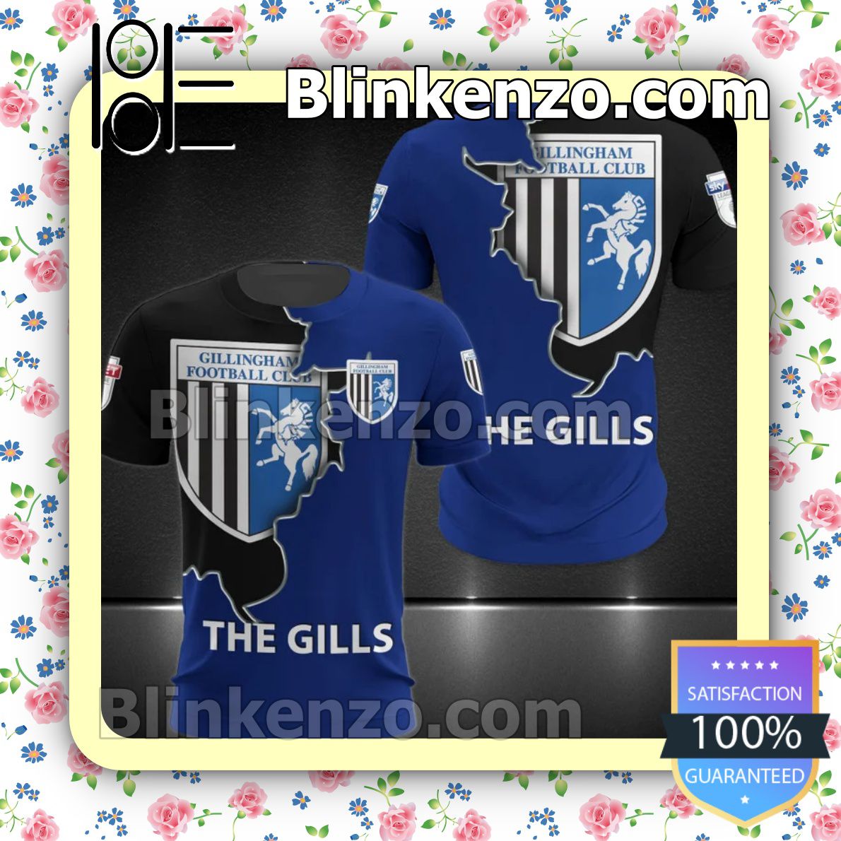 Gillingham FC The Gills Men T-shirt, Hooded Sweatshirt
