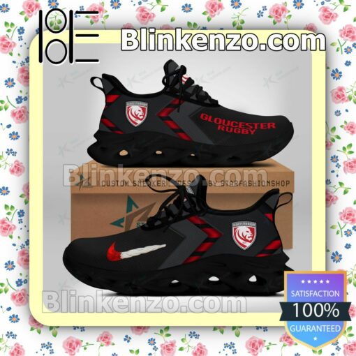 Gloucester Rugby Logo Print Sports Sneaker