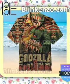 Godzilla Vs Mothra And Ghidorah Men Short Sleeve Shirts