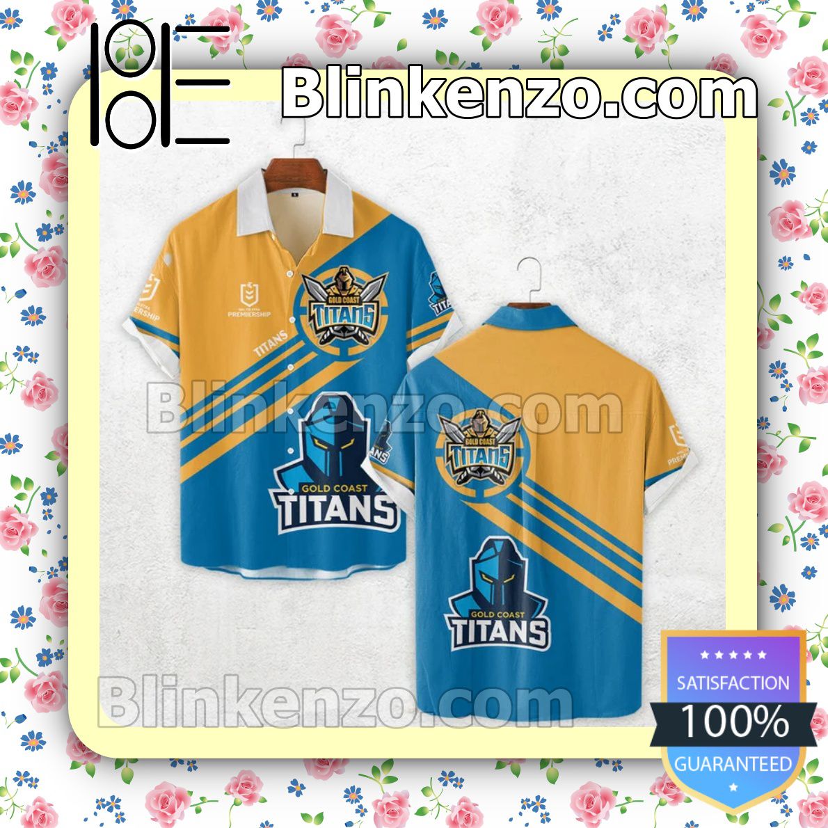 Vibrant Gold Coast Titans Nrl Telstra Premiership Men T-shirt, Hooded Sweatshirt