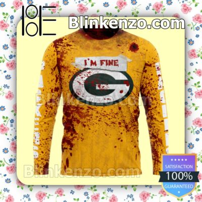 Print On Demand Green Bay Packers Blood Jersey NFL Custom Halloween 2022 Shirts