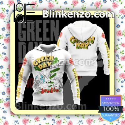 Green Day Dookie Album Hooded Jacket, Tee c