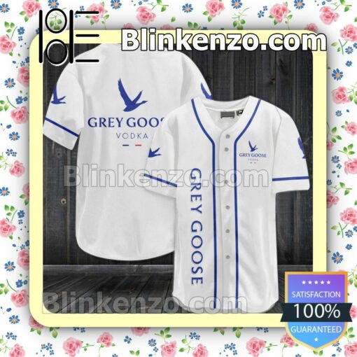 Grey Goose Vodka Jersey - White Custom Baseball Jersey for Men Women