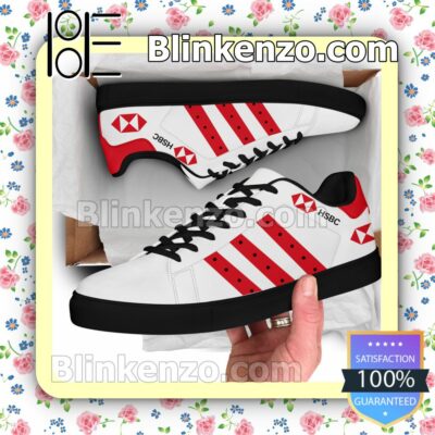 HSBC Holdings Logo Brand Adidas Low Top Shoes a