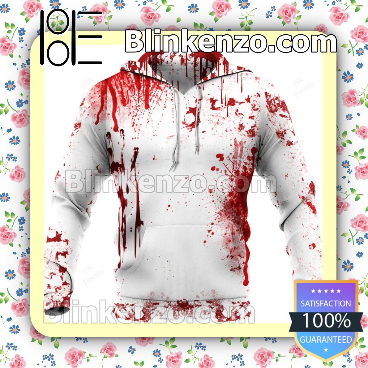 Drop Shipping Halloween Horror American Flag Blood Stains Hoodie, Sweatpants