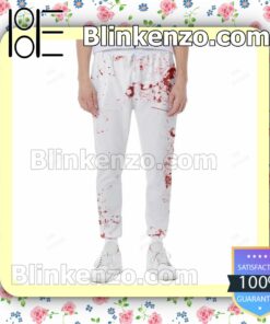 Halloween Horror American Flag Blood Stains Hoodie, Sweatpants c