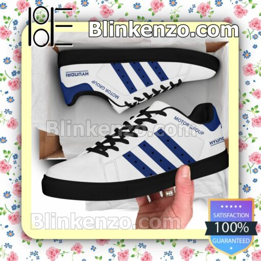 Hyundai Motor Logo Brand Adidas Low Top Shoes a