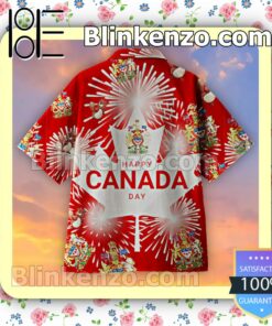 I Love My Motherland, Canada Day Men Short Sleeve Shirts a