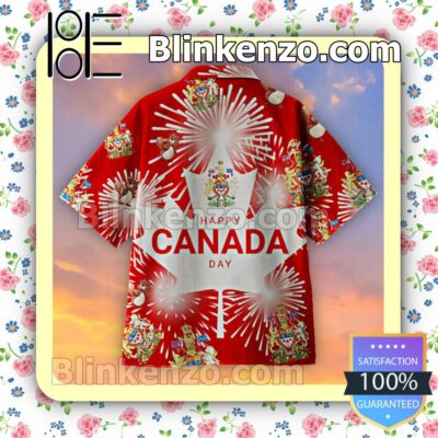 I Love My Motherland, Canada Day Men Short Sleeve Shirts a