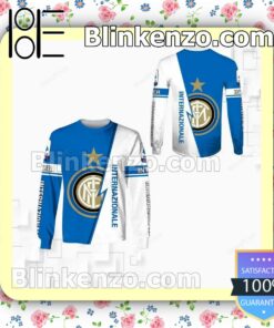 Internazionale Inter Milan Blue White Hooded Jacket, Tee a