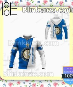 Internazionale Inter Milan Blue White Hooded Jacket, Tee b