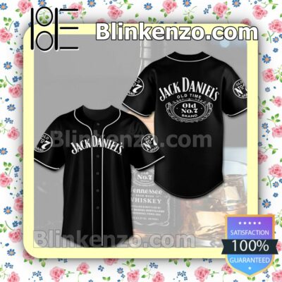 Jack Daniel's Old Time Custom Baseball Jersey for Men Women