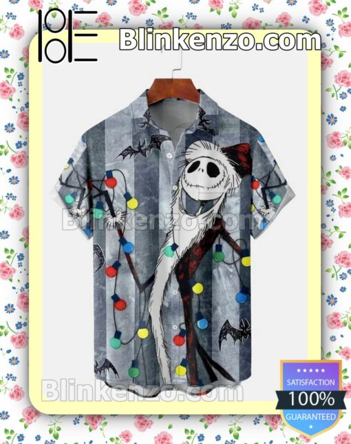 Jack Skellington Colored Led Light Halloween 2022 Idea Shirt