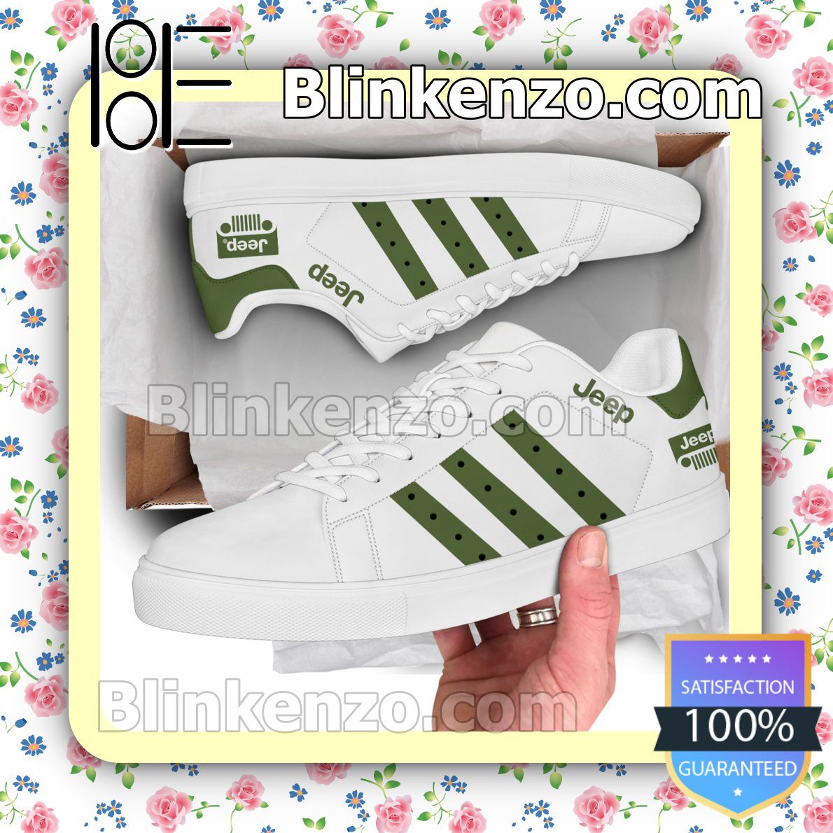 Jeep Logo Brand Adidas Low Top Shoes