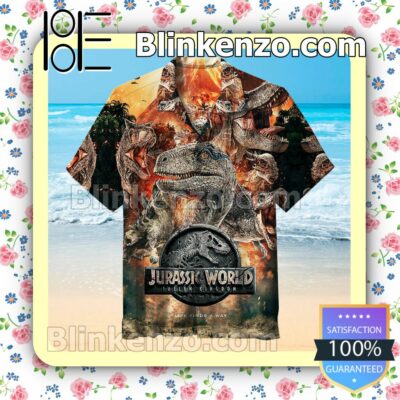 Jurassic World Fallen Kingdom Men Short Sleeve Shirts