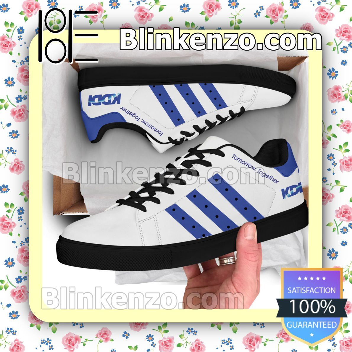 Limited Edition KDDI Logo Brand Adidas Low Top Shoes