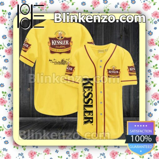 Kessler American Blended Whiskey Custom Baseball Jersey for Men Women
