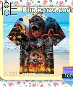 Kong Skull Island Men Short Sleeve Shirts a