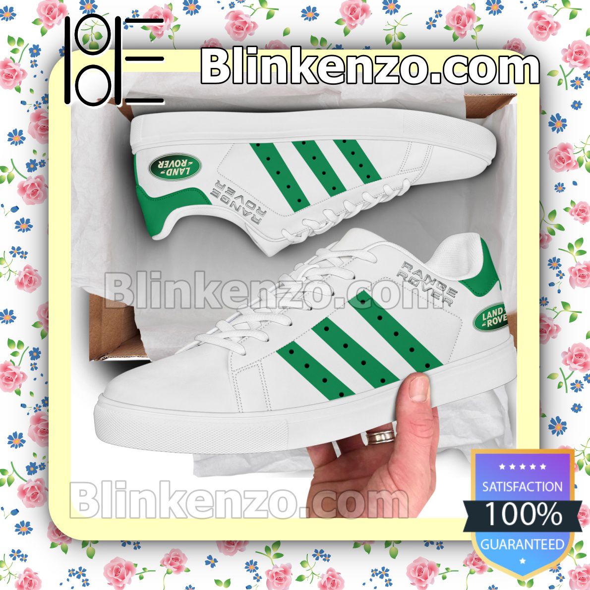 Land Rover Logo Brand Adidas Low Top Shoes