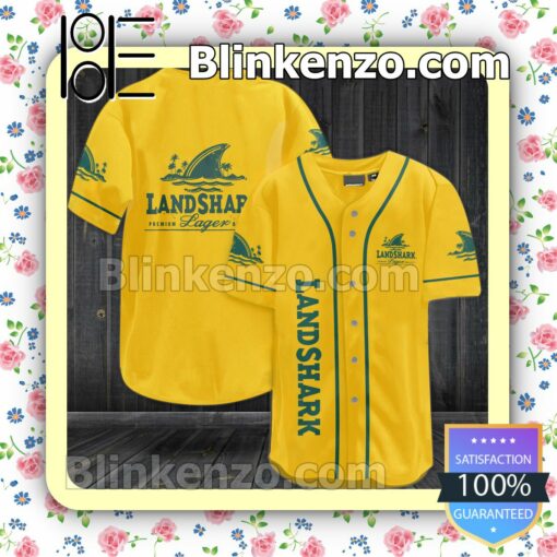 Landshark Lager Custom Baseball Jersey for Men Women