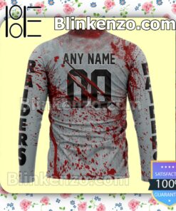 Popular Las Vegas Raiders Blood Jersey NFL Custom Halloween 2022 Shirts