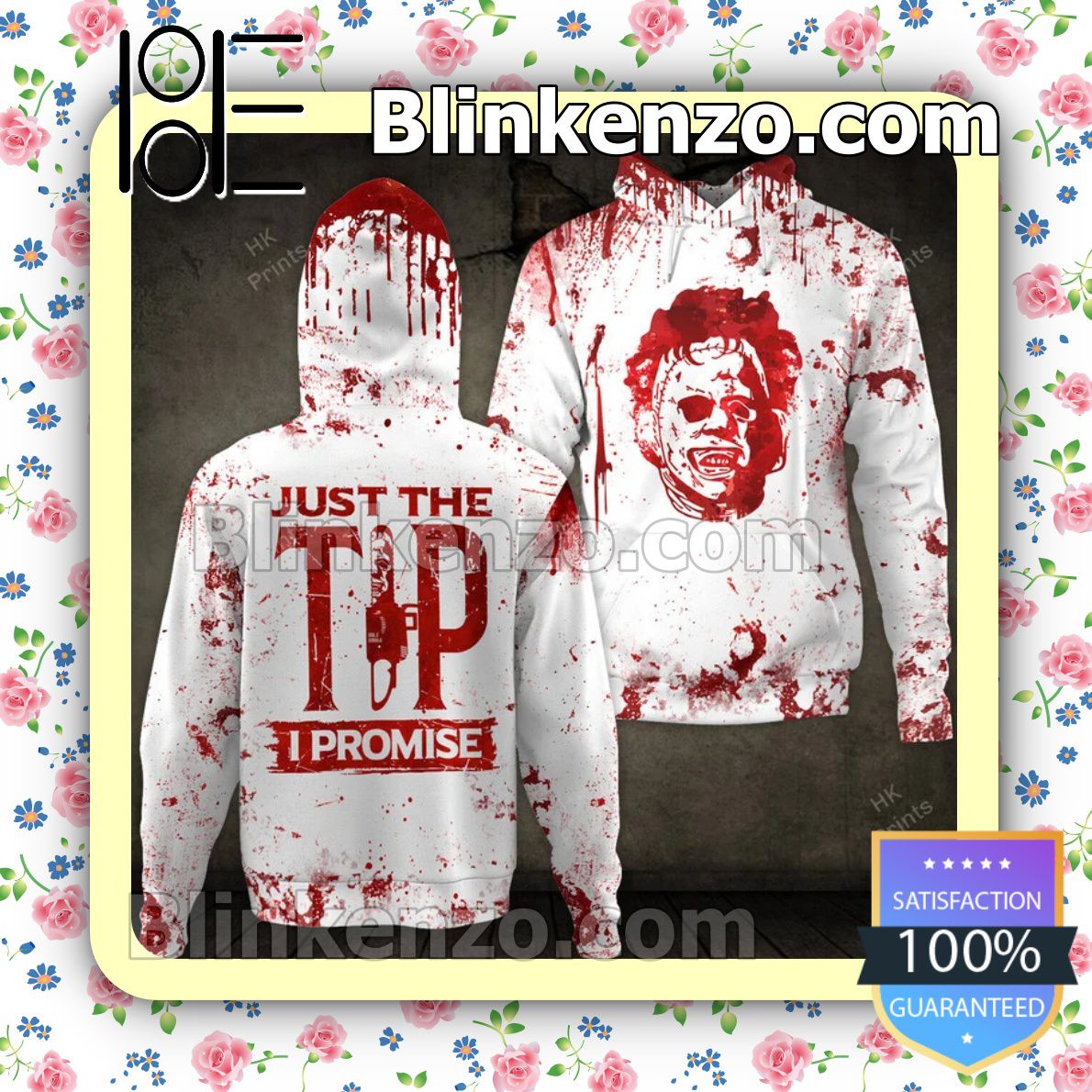 Us Store Leatherface Just The Tip I Promise Halloween Hoodie, Sweatpants