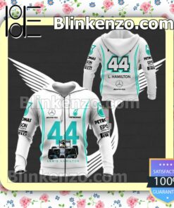 Lewis Hamilton 44 Amg Petronas Hooded Jacket, Tee a