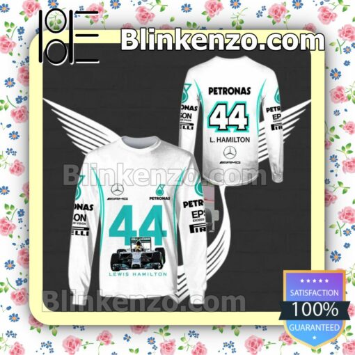 Lewis Hamilton 44 Amg Petronas Hooded Jacket, Tee b