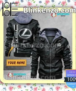 Lexus Custom Logo Print Motorcycle Leather Jacket