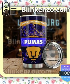 Liga MX Pumas UNAM Hecho De Los Mexicanos Tumbler Travel Mug