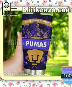 Liga MX Pumas UNAM Hecho De Los Mexicanos Tumbler Travel Mug a