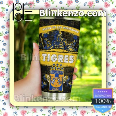 Liga MX Tigres UANL Hecho De Los Mexicanos Tumbler Travel Mug a