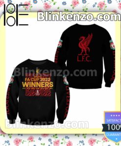 Liverpool Fc Fa Cup 2022 Winners Hooded Jacket, Tee a