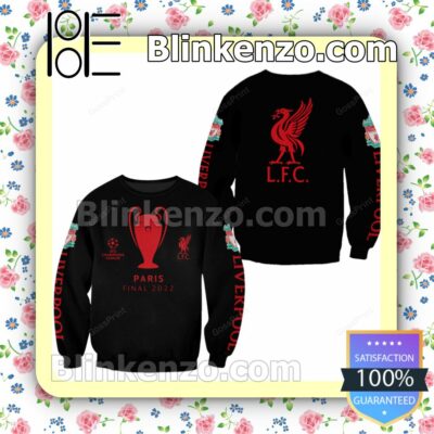 Liverpool Fc Uefa Champions League Paris Final 2022 Hooded Jacket, Tee a