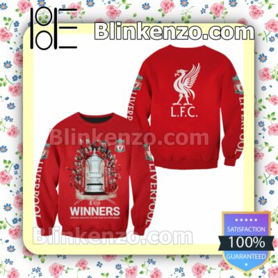 Liverpool Fc Winners Special Salute To The 2022 Fa Cup Kings Hooded Jacket, Tee a