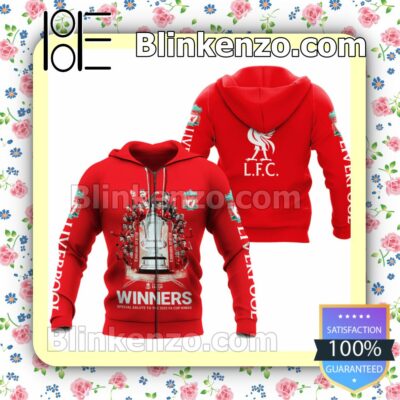 Liverpool Fc Winners Special Salute To The 2022 Fa Cup Kings Hooded Jacket, Tee b