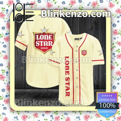 Lone Star Beer Custom Baseball Jersey for Men Women