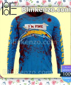 Free Los Angeles Chargers Blood Jersey NFL Custom Halloween 2022 Shirts