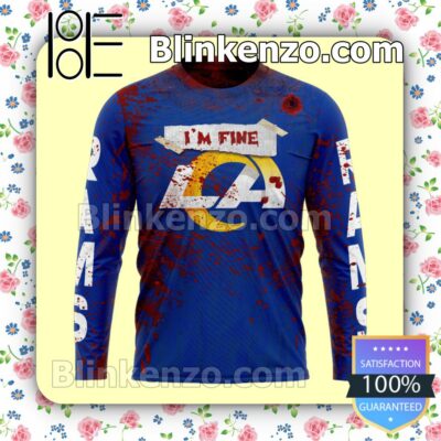 Mother's Day Gift Los Angeles Rams Blood Jersey NFL Custom Halloween 2022 Shirts