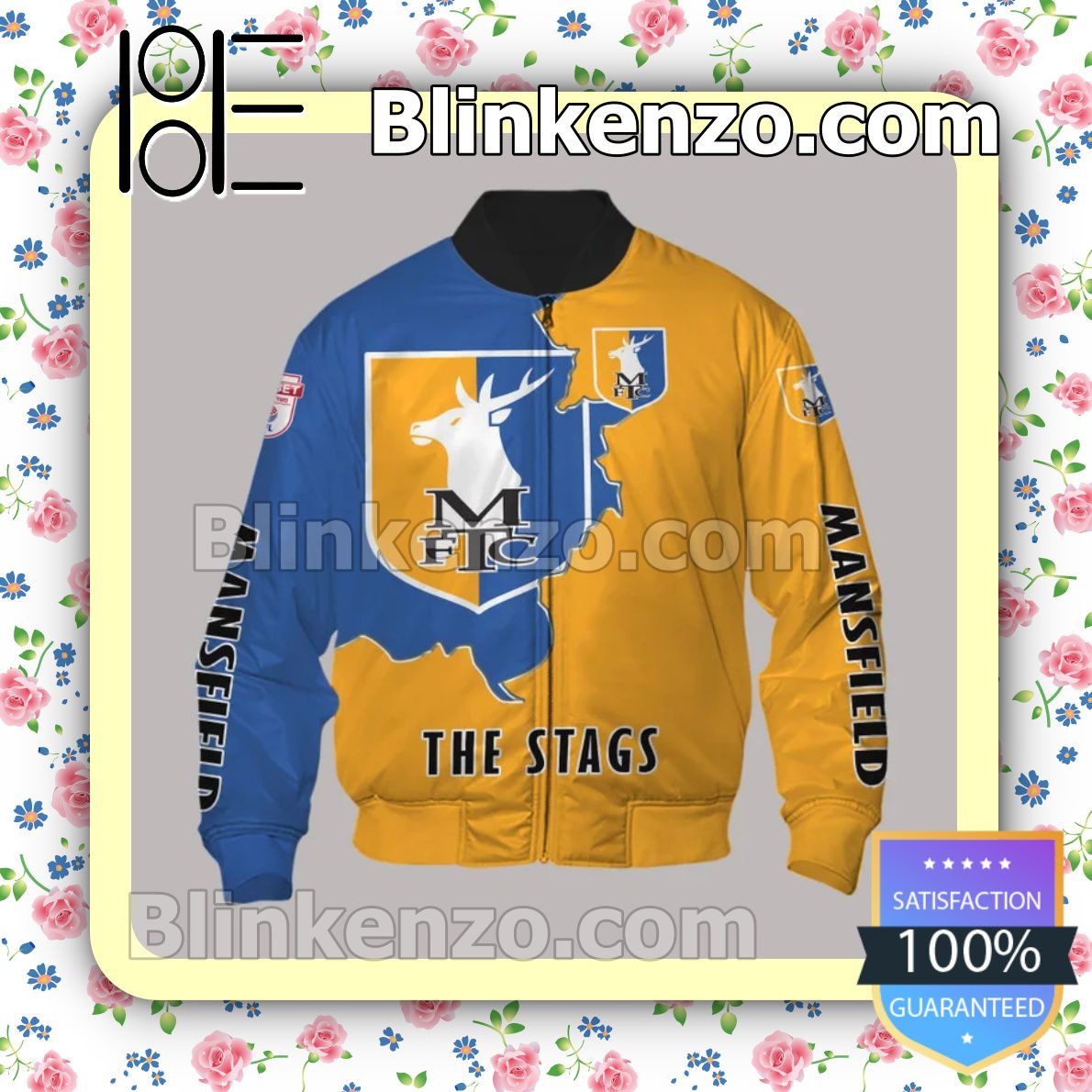 Free Mansfield Town FC The Stags Men T-shirt, Hooded Sweatshirt