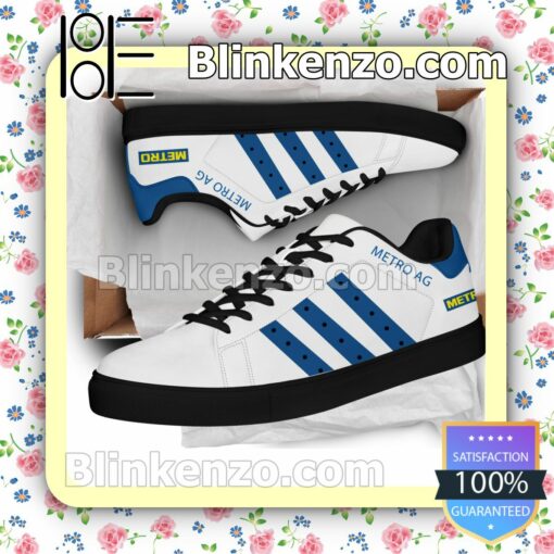 Metro AG Logo Brand Adidas Low Top Shoes a