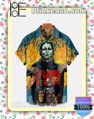 Michael Myers Trick Or Treat Fire Halloween 2022 Idea Shirt