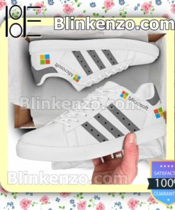 Microsoft Logo Brand Adidas Low Top Shoes