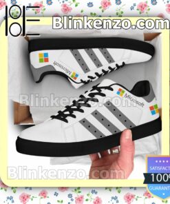 Microsoft Logo Brand Adidas Low Top Shoes a
