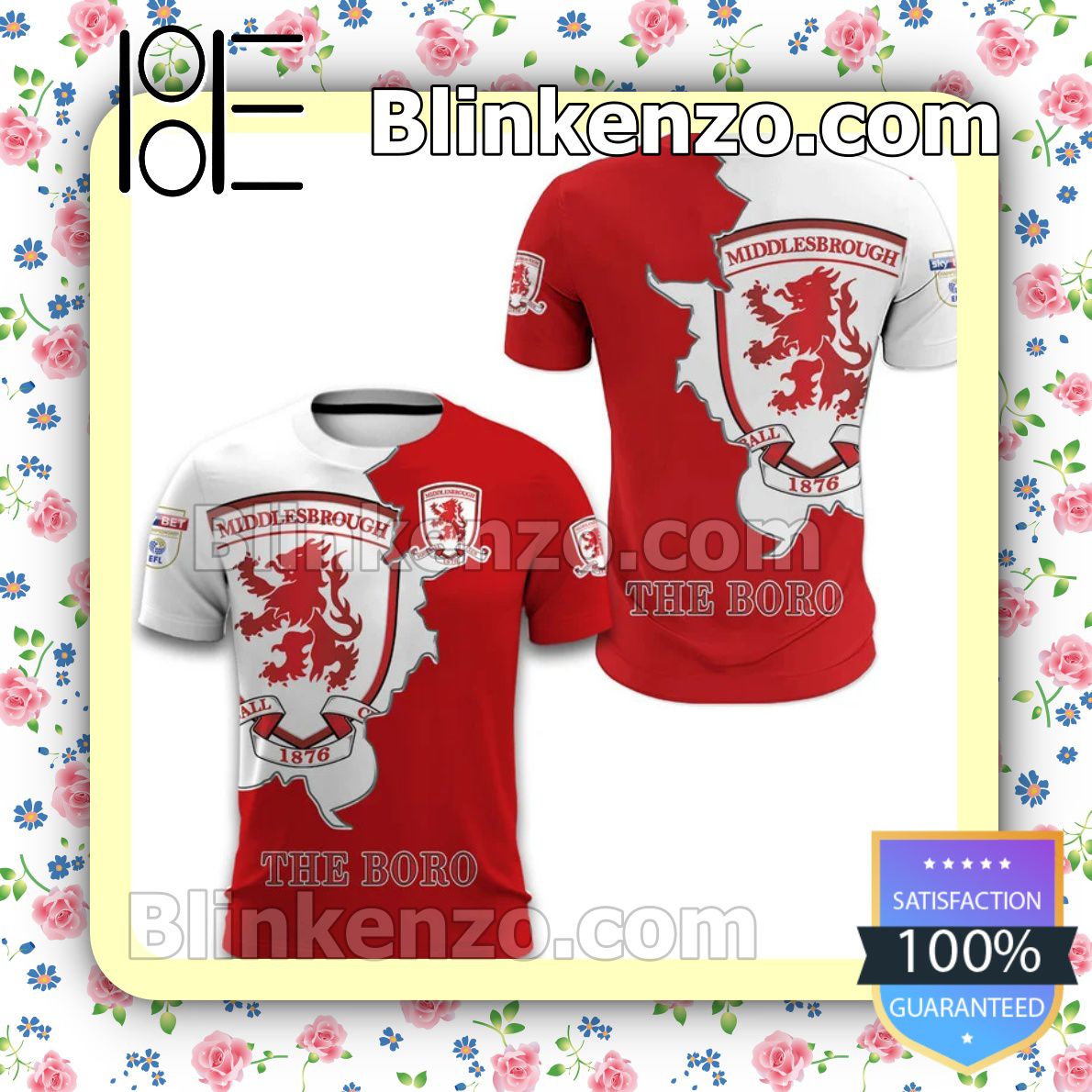 Middlesbrough Football Club The Boro Men T-shirt, Hooded Sweatshirt